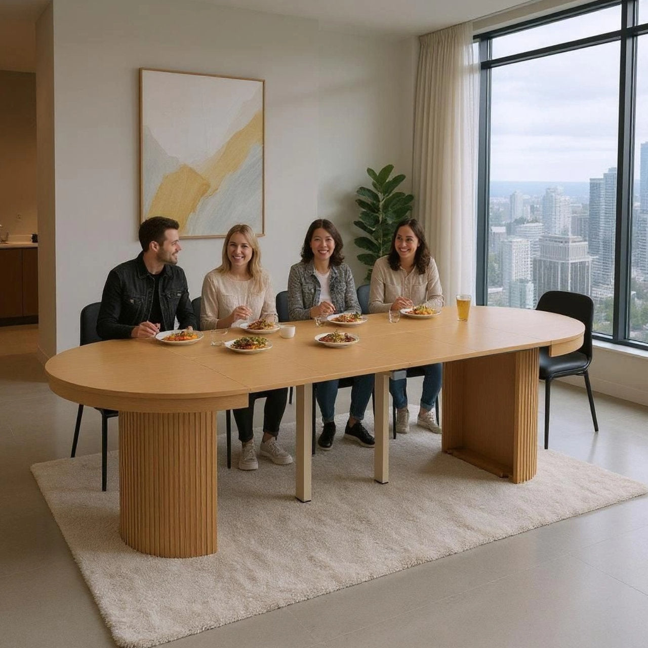 The Corinthian - Round Extending Dining Table
