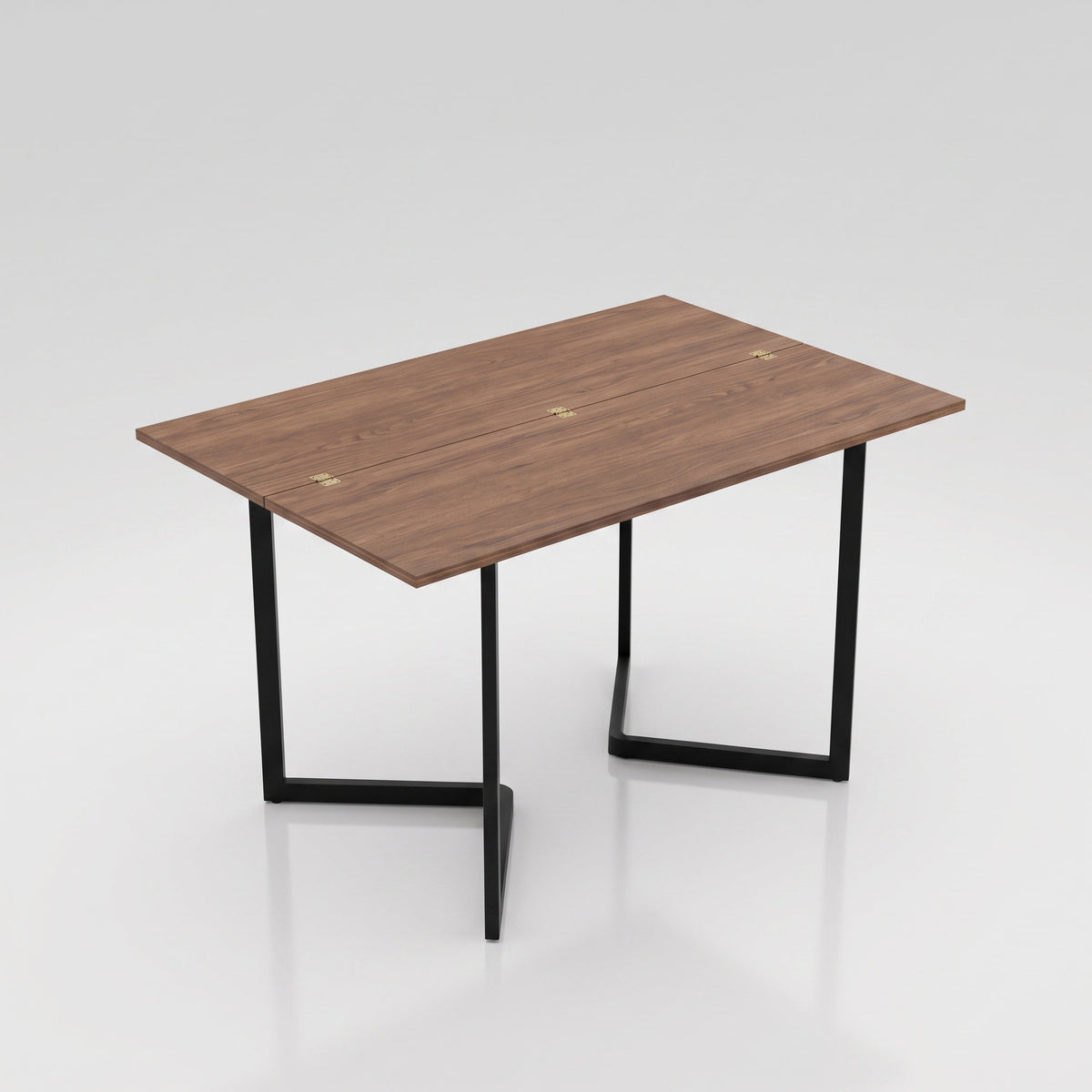 Flip opened up to double in size as a dinner table | Chocolate Walnut