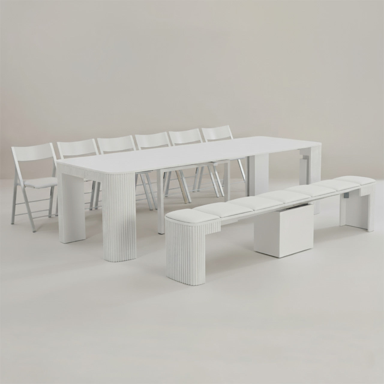 Ultimate Junior Curve - Extending Dining Set