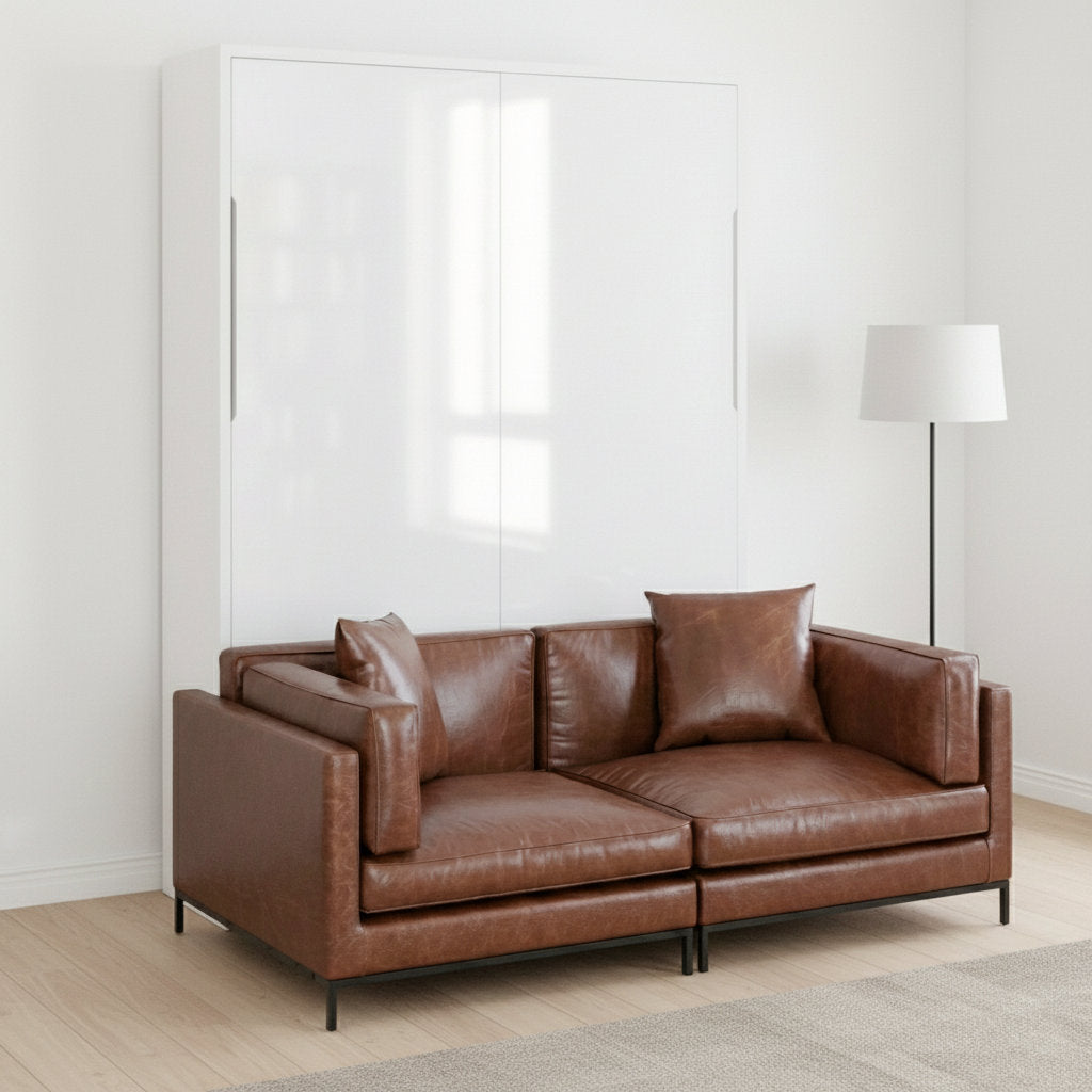MurphySofa Migliore: 2 Seat Leather Sofa (US Only)