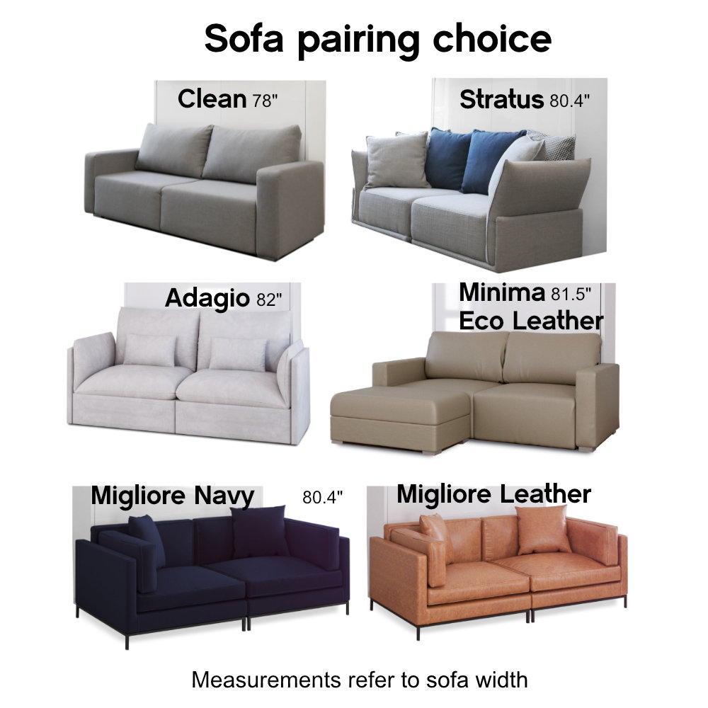 MurphySofa Float Sofa choices