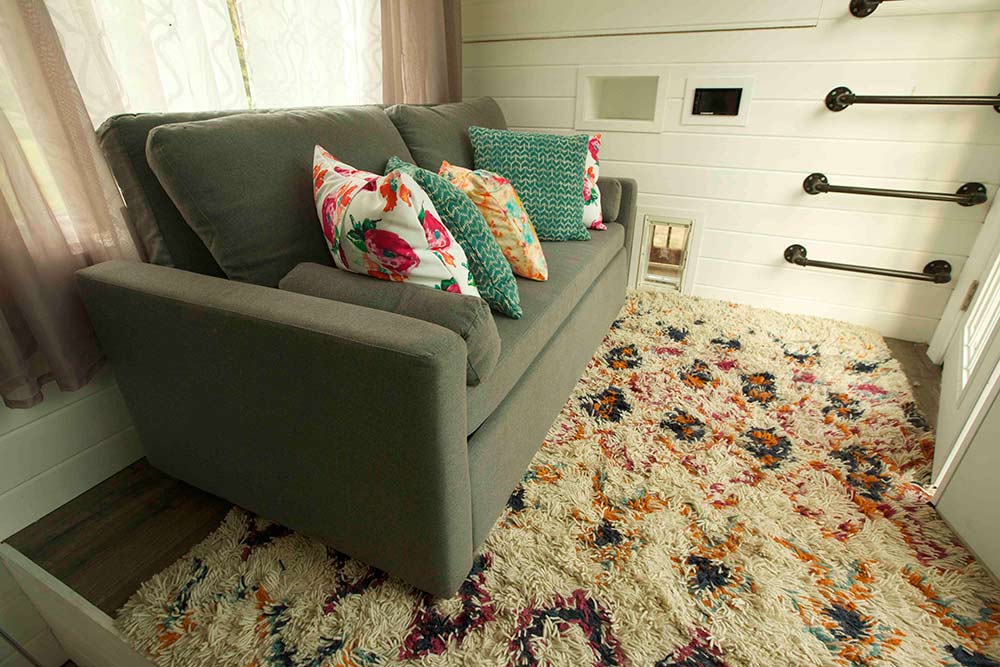 sofa bed for a tiny house