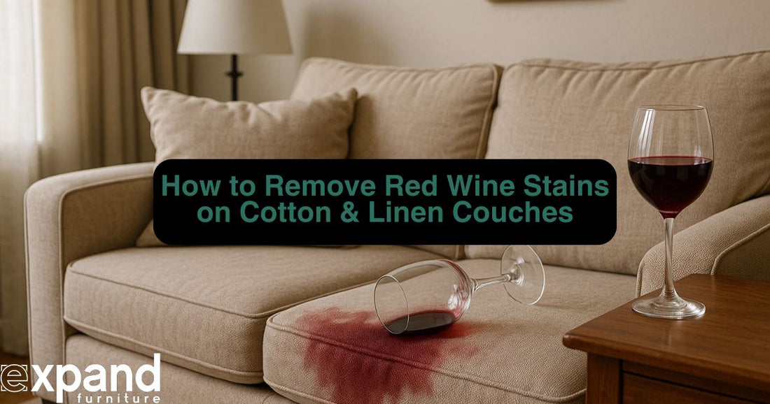 How to Remove Red Wine Stains on Cotton & Linen Couches