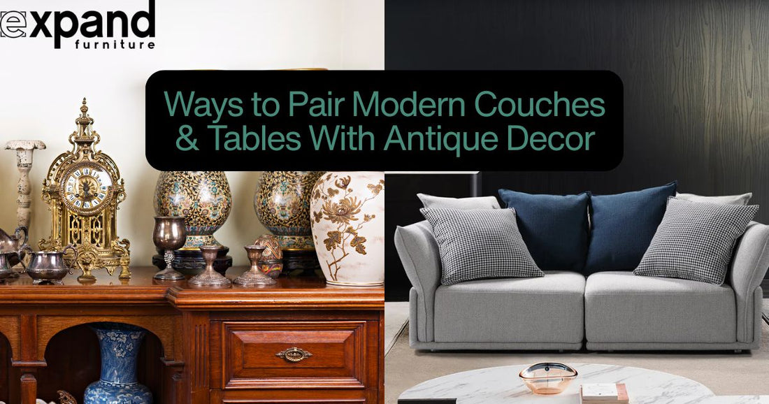 Ways to Pair Modern Couches & Tables With Antique Decor