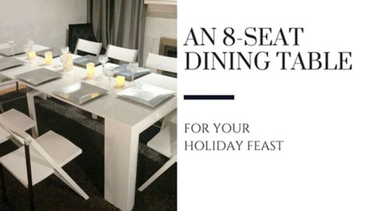 an 8 seat dining table for your holiday feast