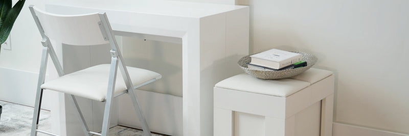 folding chairs and extending benches