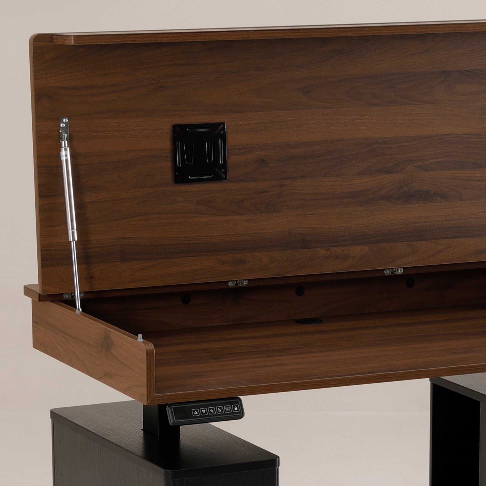 Archive Flow - Storage monitor attachment on flipped open model | Chocolate Walnut