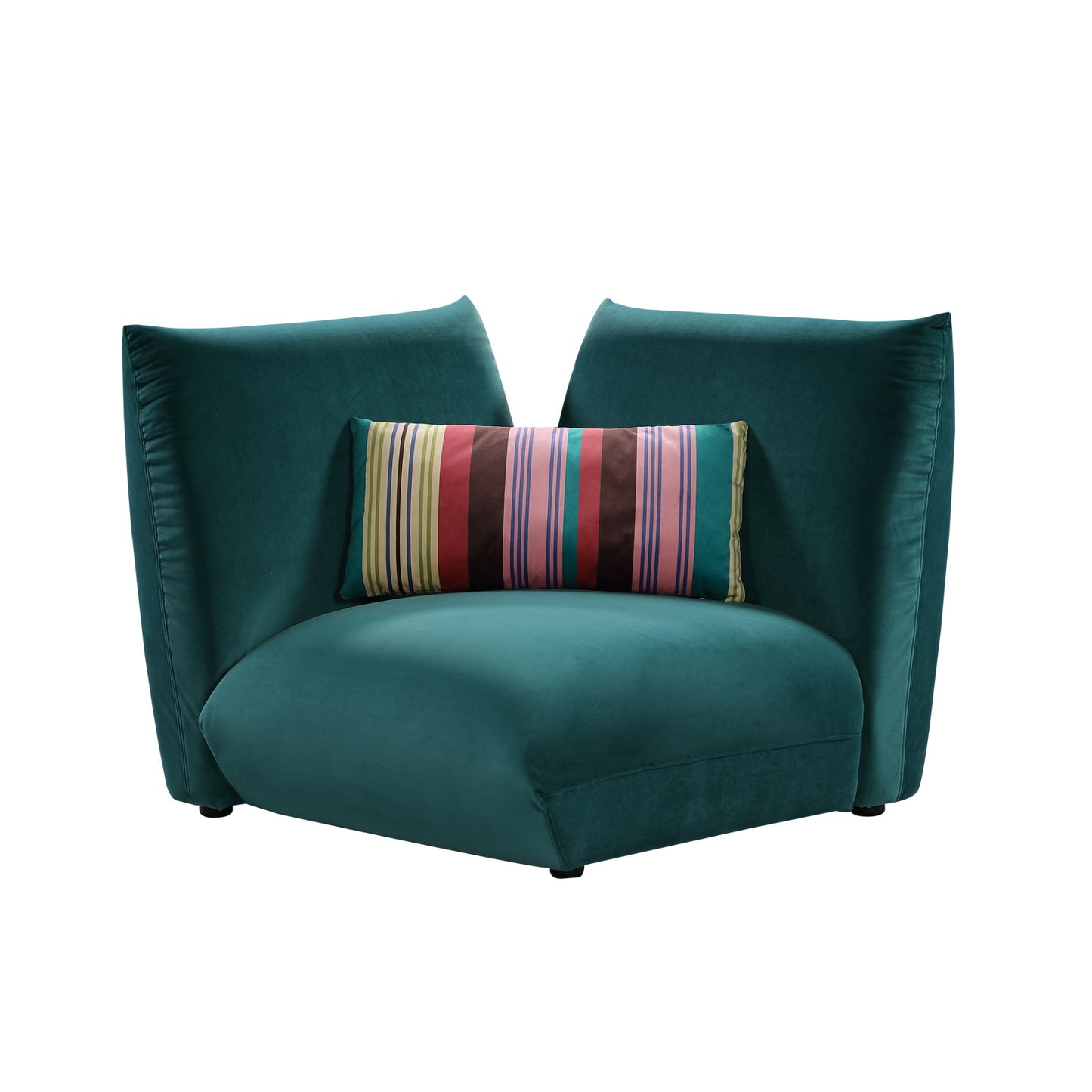 Basso-dark-green-corner-module-for-bubble-designers-sofa