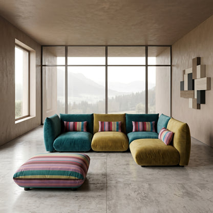 Basso v2: Modular Low Profile Sectional Sofa Set