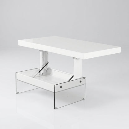 Cadence table raised to show storage function | Glossy White