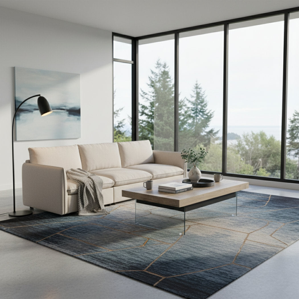 wood lift top coffee table paired with glass support legs opens to lap height