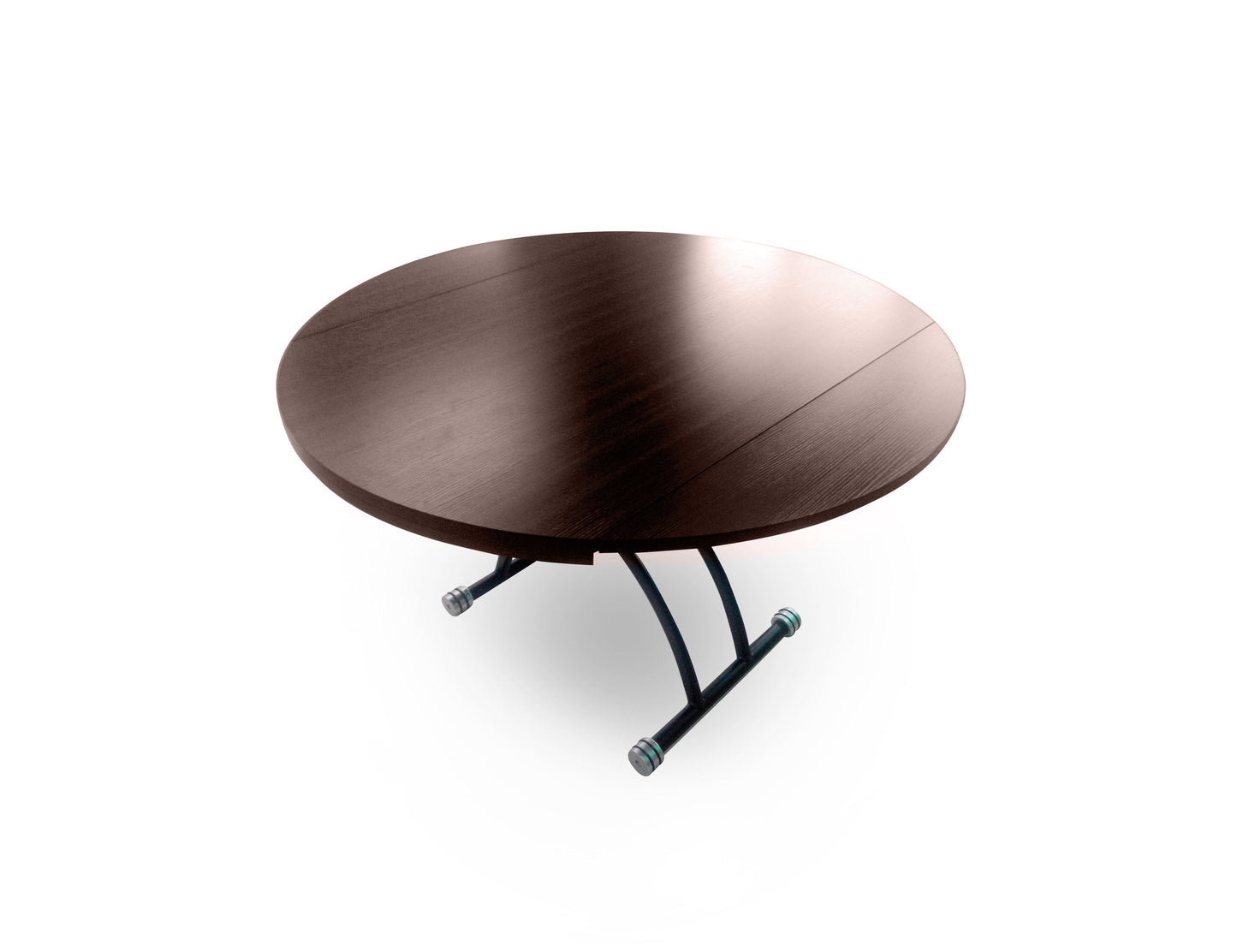 Chord-Round-Convertible-coffee-dining-table-in-walnut