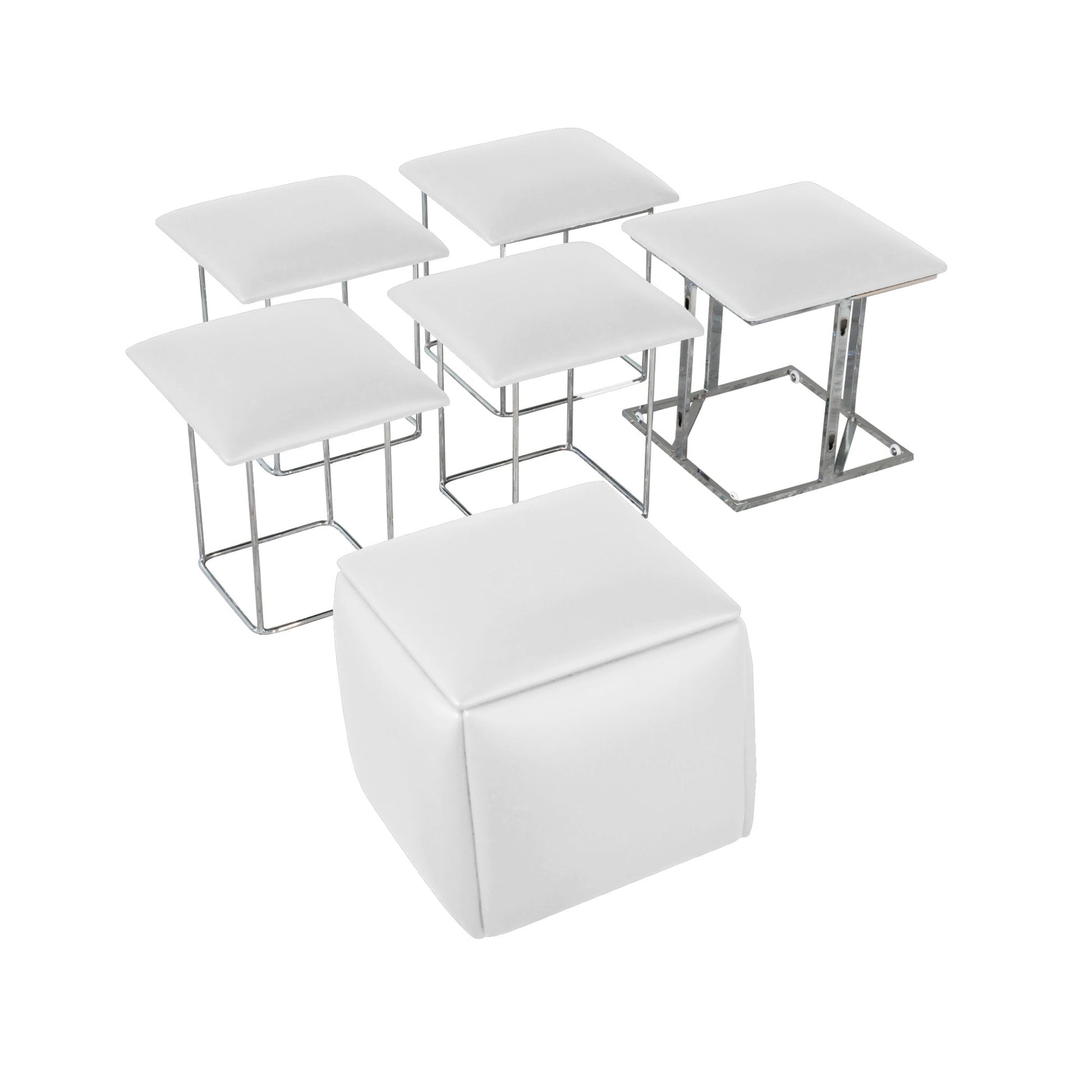 Companion-Cube-5-in-1-seats-in-white space saving ottoman seat