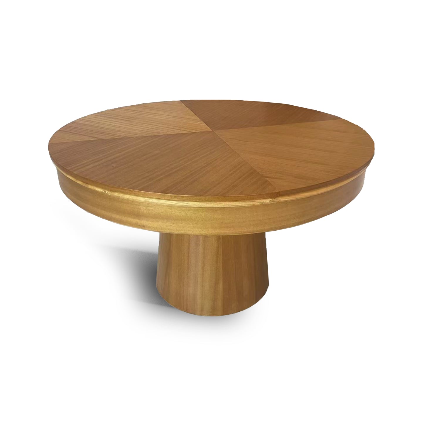 Compass Rotating expanding convertible Round oak wood table