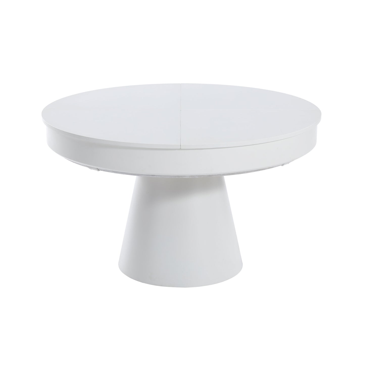 Compass in white wood rotating expanding table