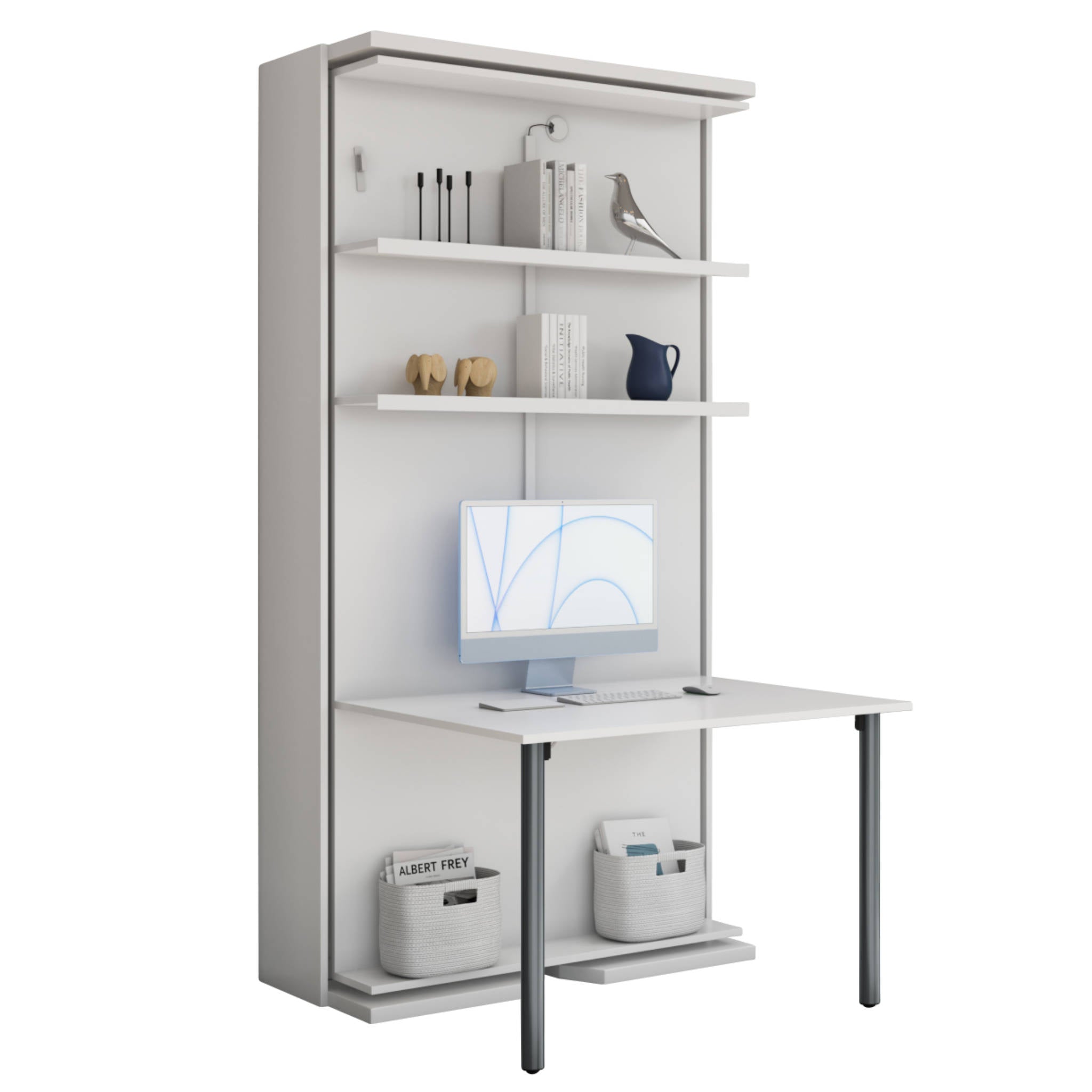 Compatto LSG - Twin Revolving Murphy Bed Bookcase - Thumbnail 3