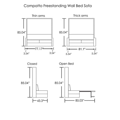 Compatto-freestanding-wall-bed-sofa-dimensions 2021