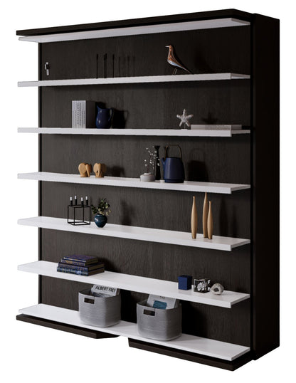 Compatto shelf mode b6 wenge base with b1 bianco shelves