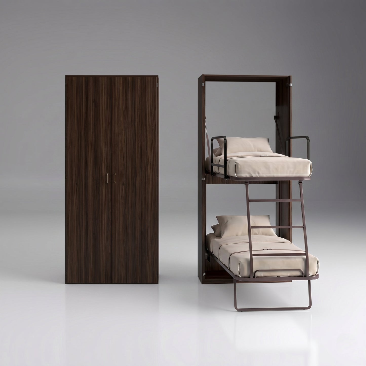 Compatto vertical bunk bed | Eucalipto Scuro