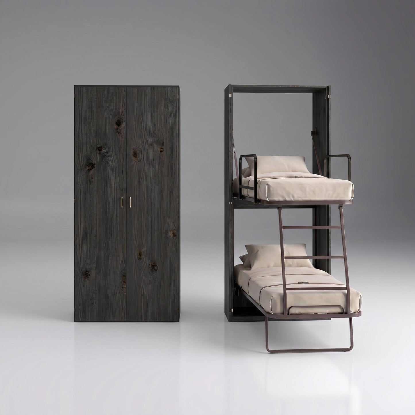Compatto vertical bunk bed | Rovere Carbone