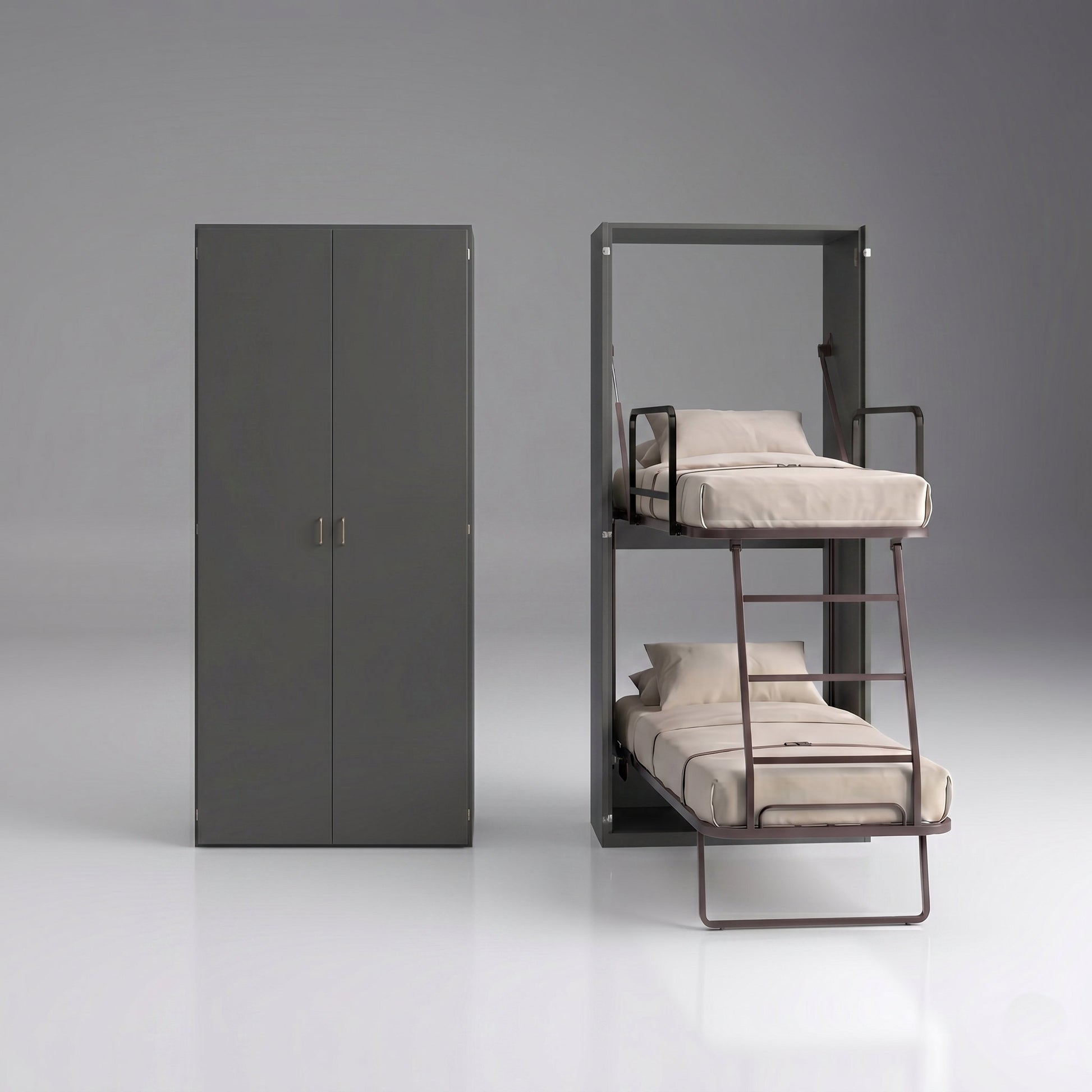 Compatto vertical bunks | Grigio Scuro