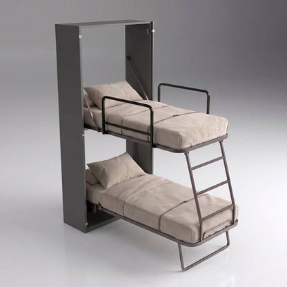 Compatto vertical bunk beds in alt view | Grigio Scuro