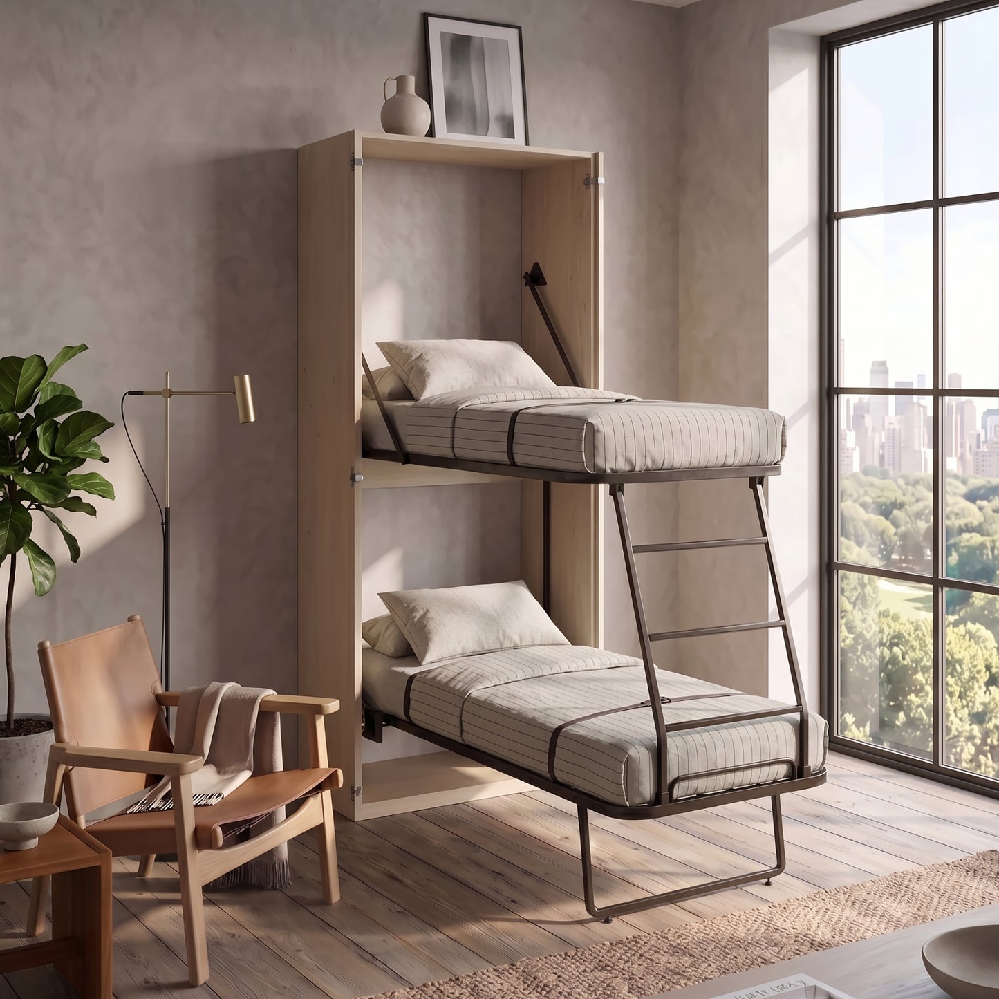 Compatto - Hidden Vertical Murphy Bunk Beds