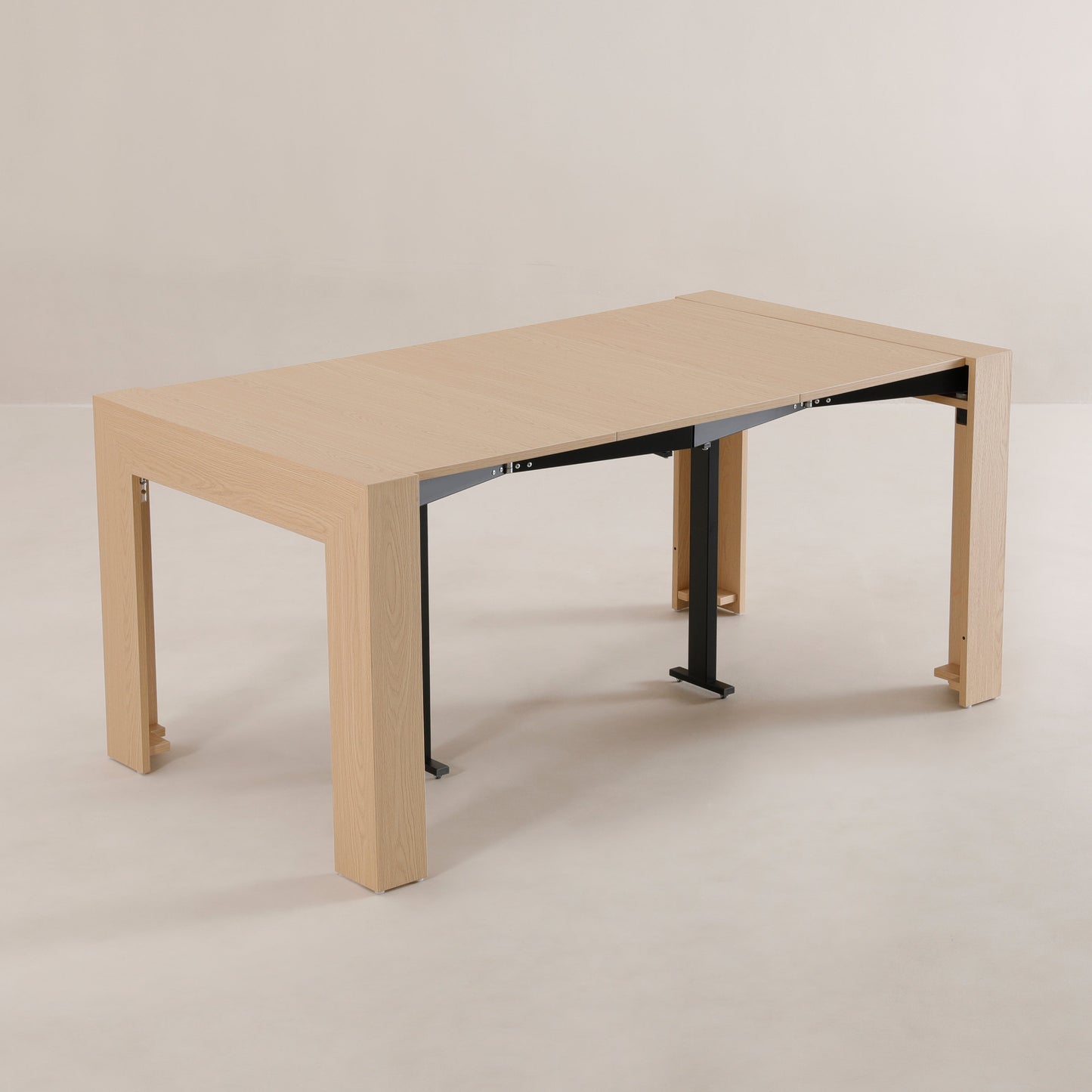 Expanda console opened to 6 person dinner table | Champagne Ash