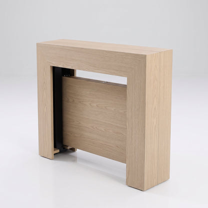 Expanda thin extending table seats 6 | champagne ash