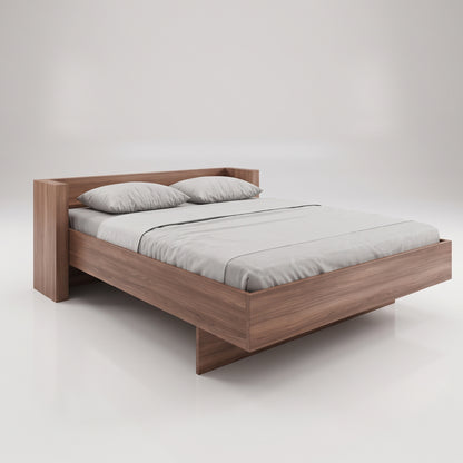 Expanse Murphy Bed - Cabinet less revolutionary lifting bed design open - Expand Furniture | Walnut