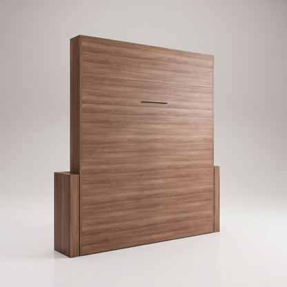 Expanse Murphy Bed - Cabinetless revolutionary lifting bed design closed - Expand Furniture | Walnut