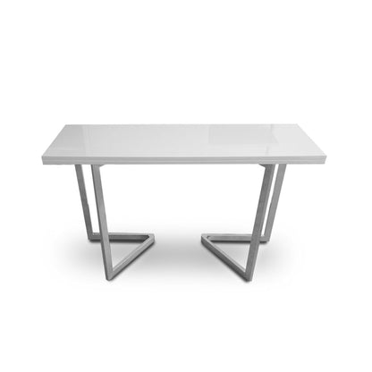 Flip-console-to-dining-table-in-glossy-white-finish-can-double-in-size-by-flipping-over-into-a-larger-table