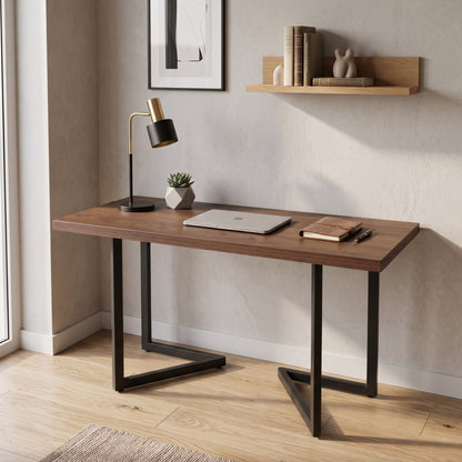 Flip console against a wall can double in size - double duty furniture | Chocolate Walnut