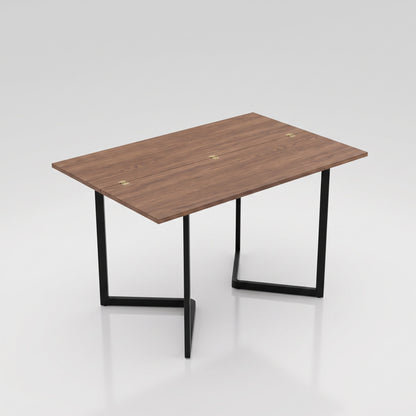 Flip opened up to double in size as a dinner table | Chocolate Walnut