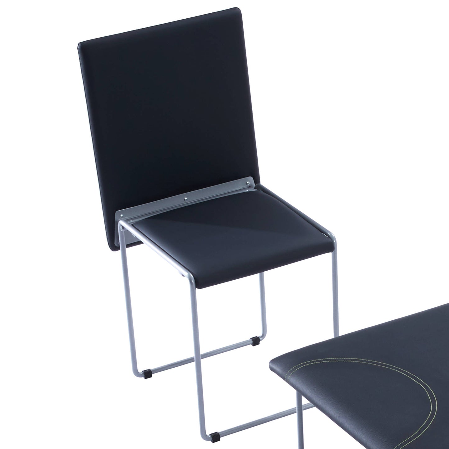 Fold cube seat opened in black | Black