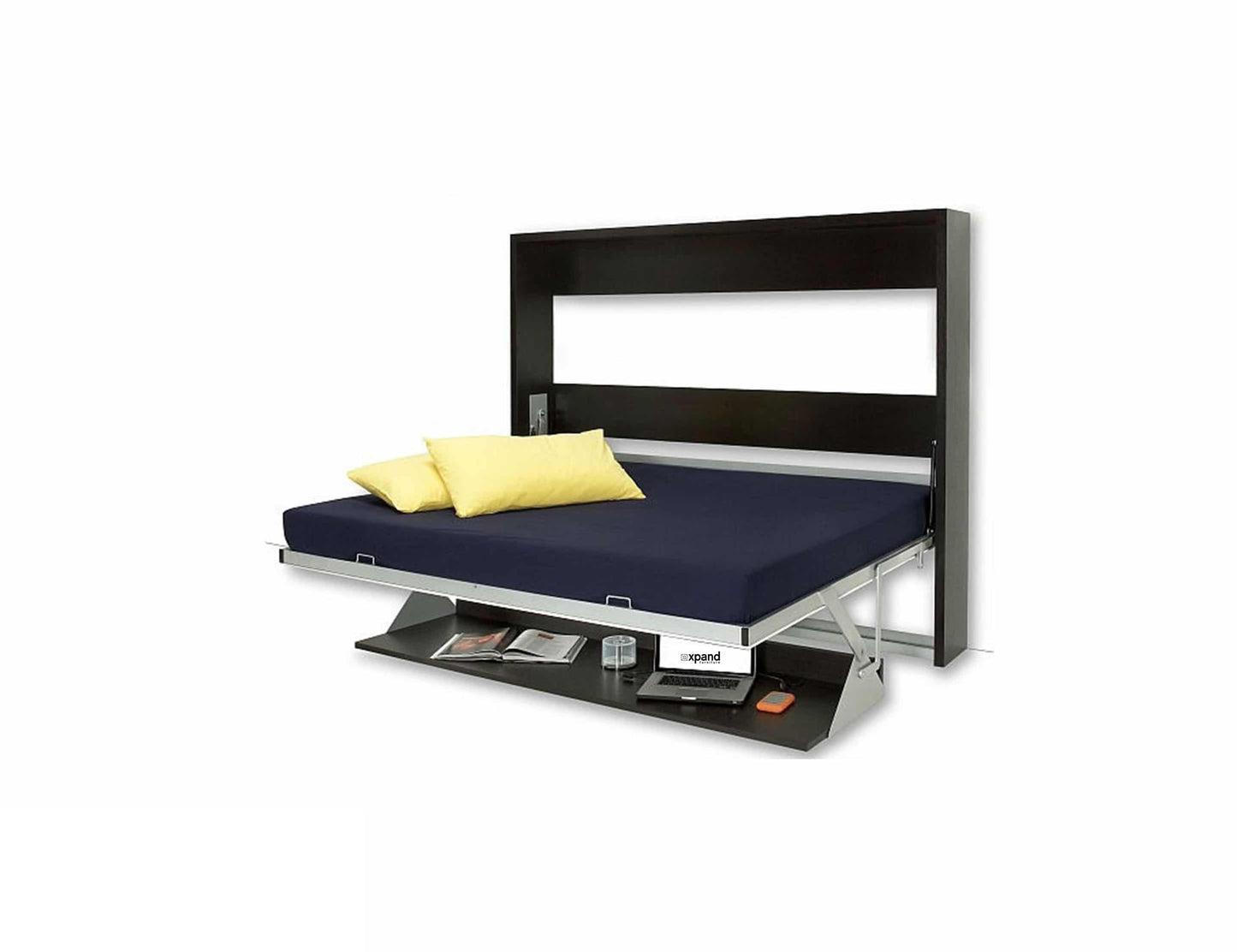 Horizontal-italian-wall-bed-desk-opened-expand-furniture-1