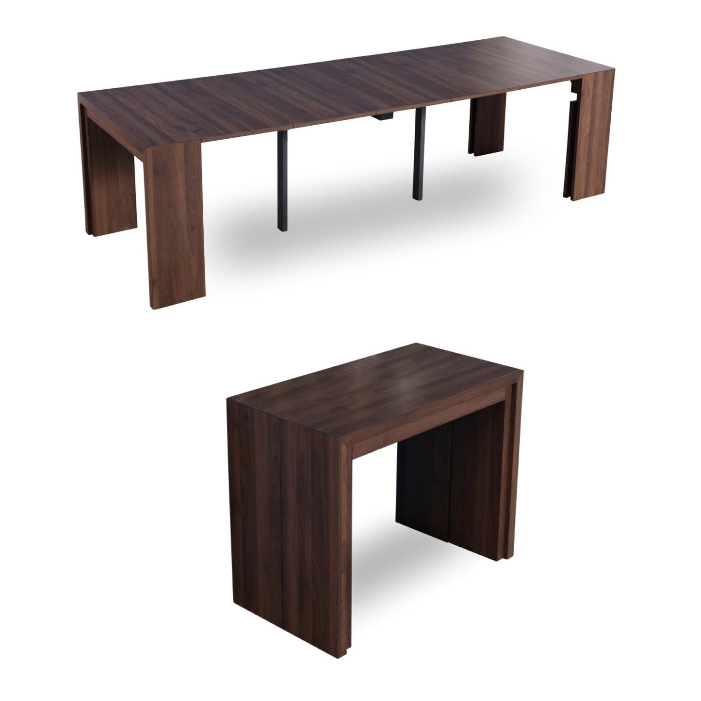 Junior Giant Extending Table Transformer in chocolate walnut