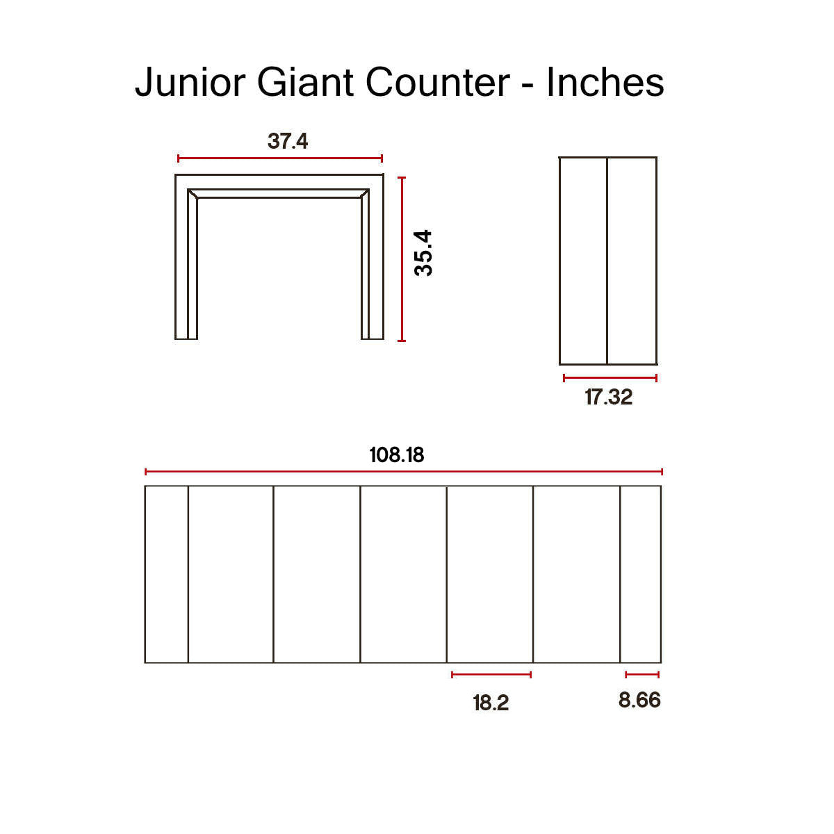 Junior-Giant Revolution - counter height -Dimensions-in-Inches