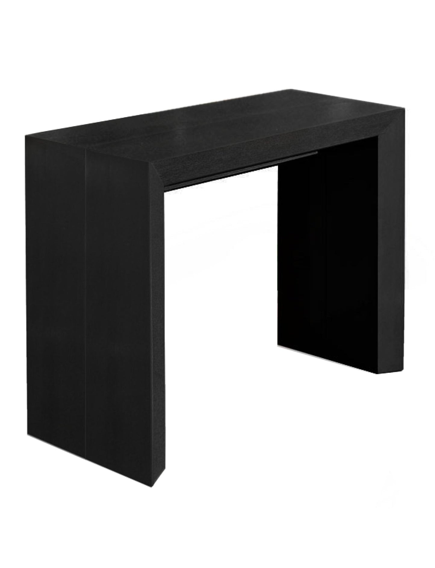 Junior-Giant-edge-extending-console-transformer-table-in-black-wood-seats-10