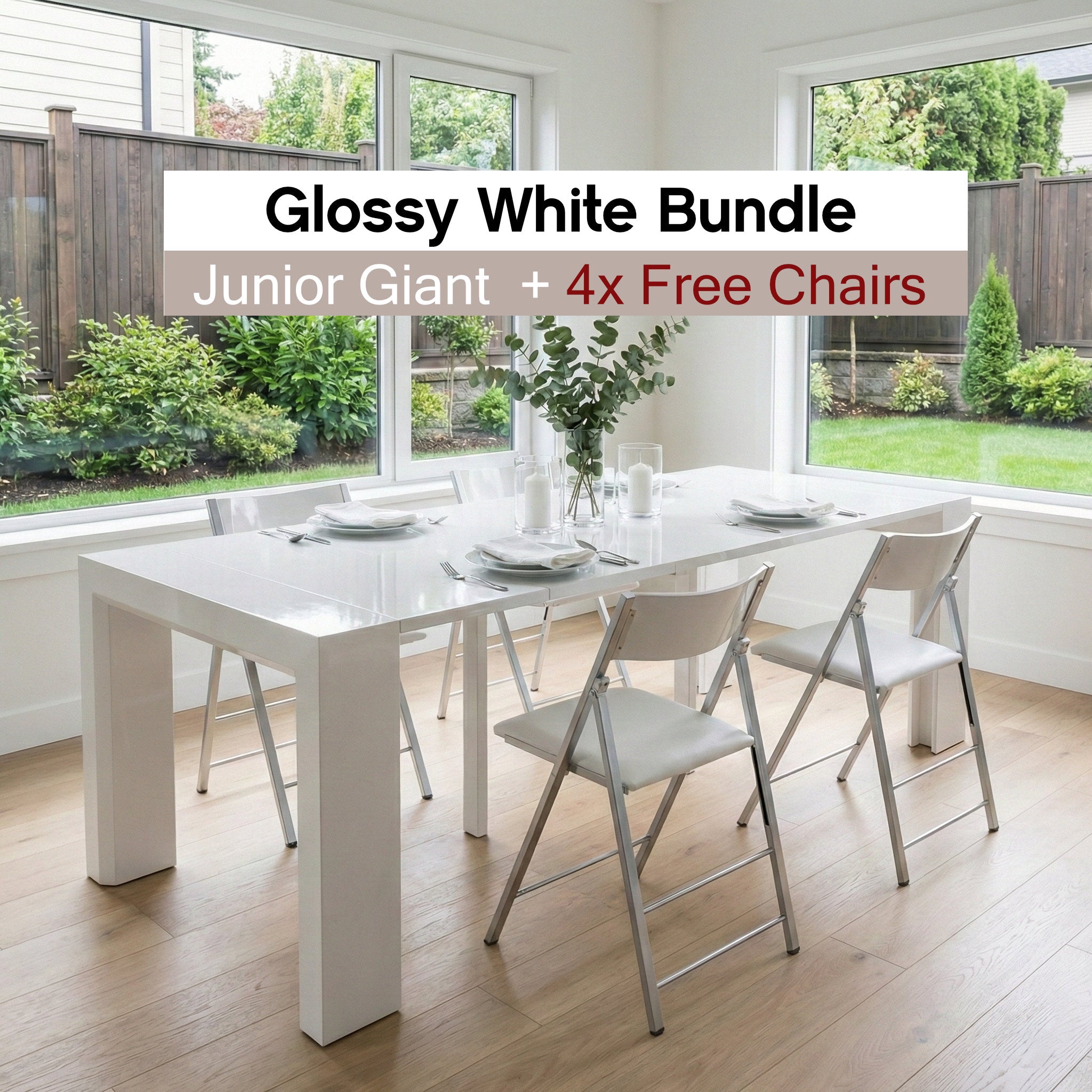 Junior Giant - Console Extending Table Transformer seats 12