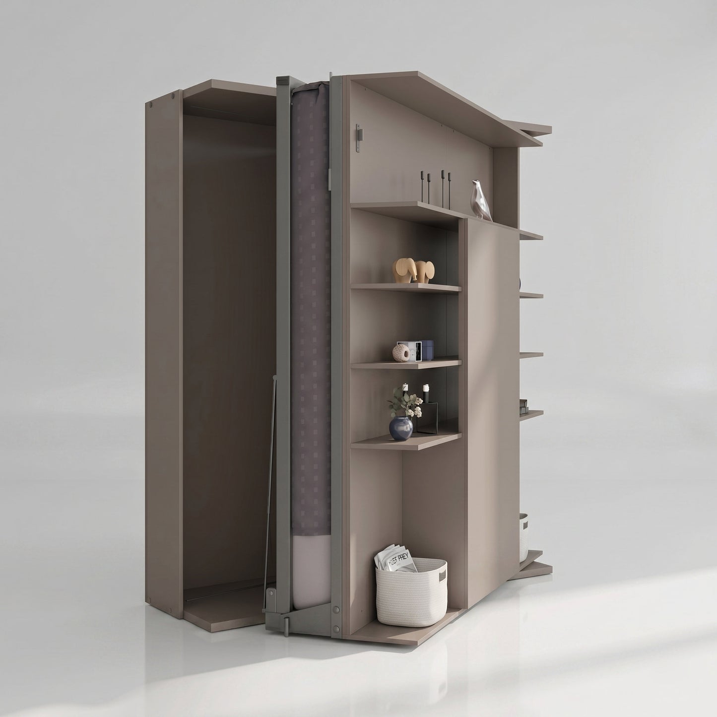 LMG Rotating Murphy Bed with Sliding Table | Caffe