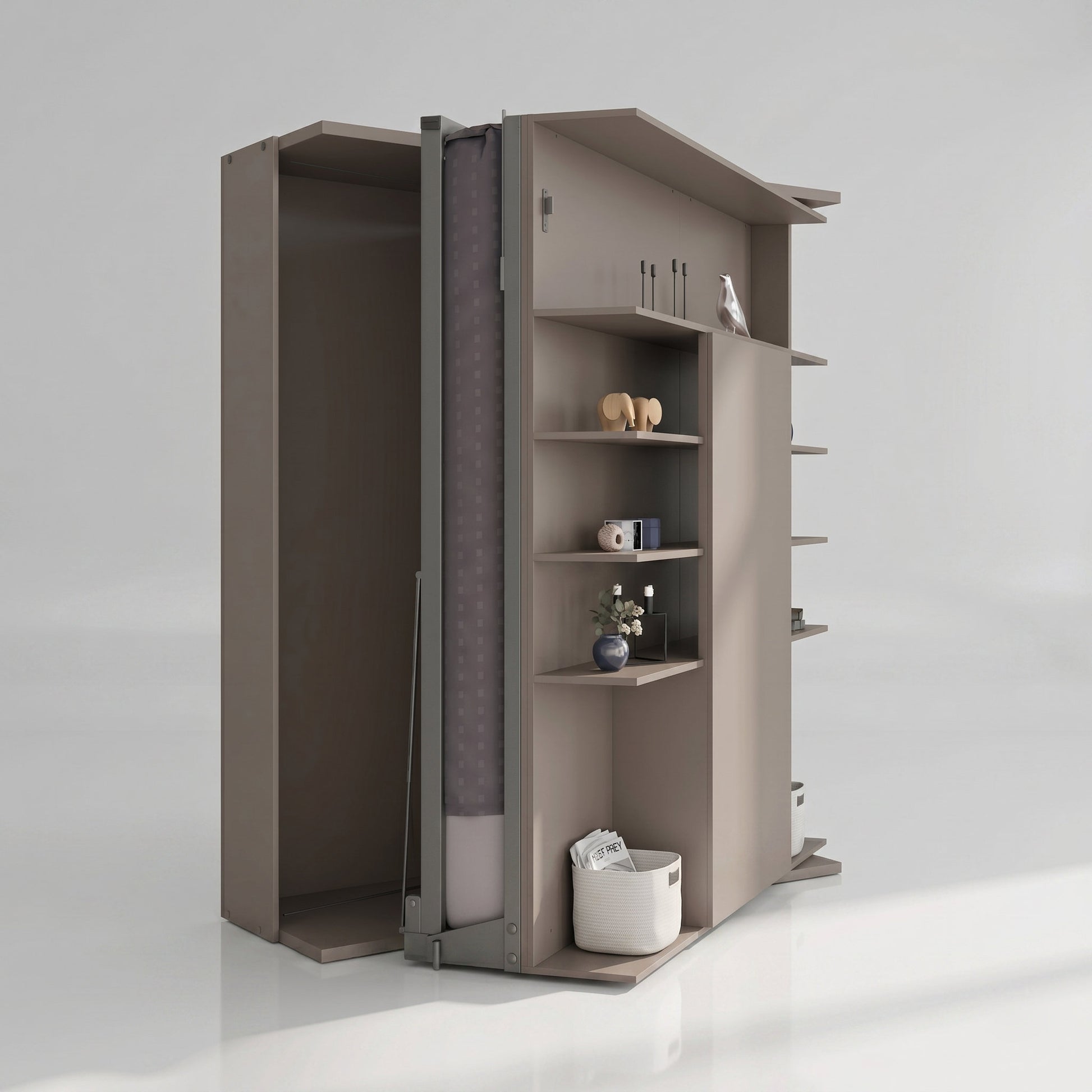LMG Rotating Murphy Bed with Sliding Table | Caffe