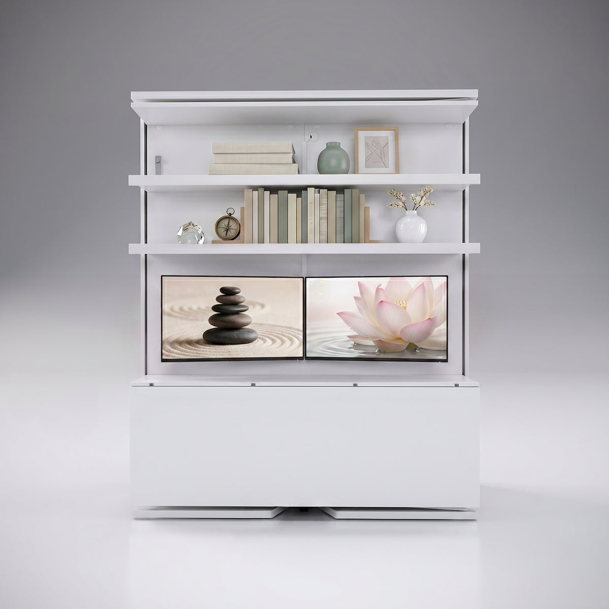 Compatto Rotating Office Murphy Bed with Desk