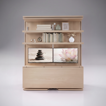 LMG HZT Rotating Murphy Bed Monitors and Desk - Expand Furniture | Rovere Fine