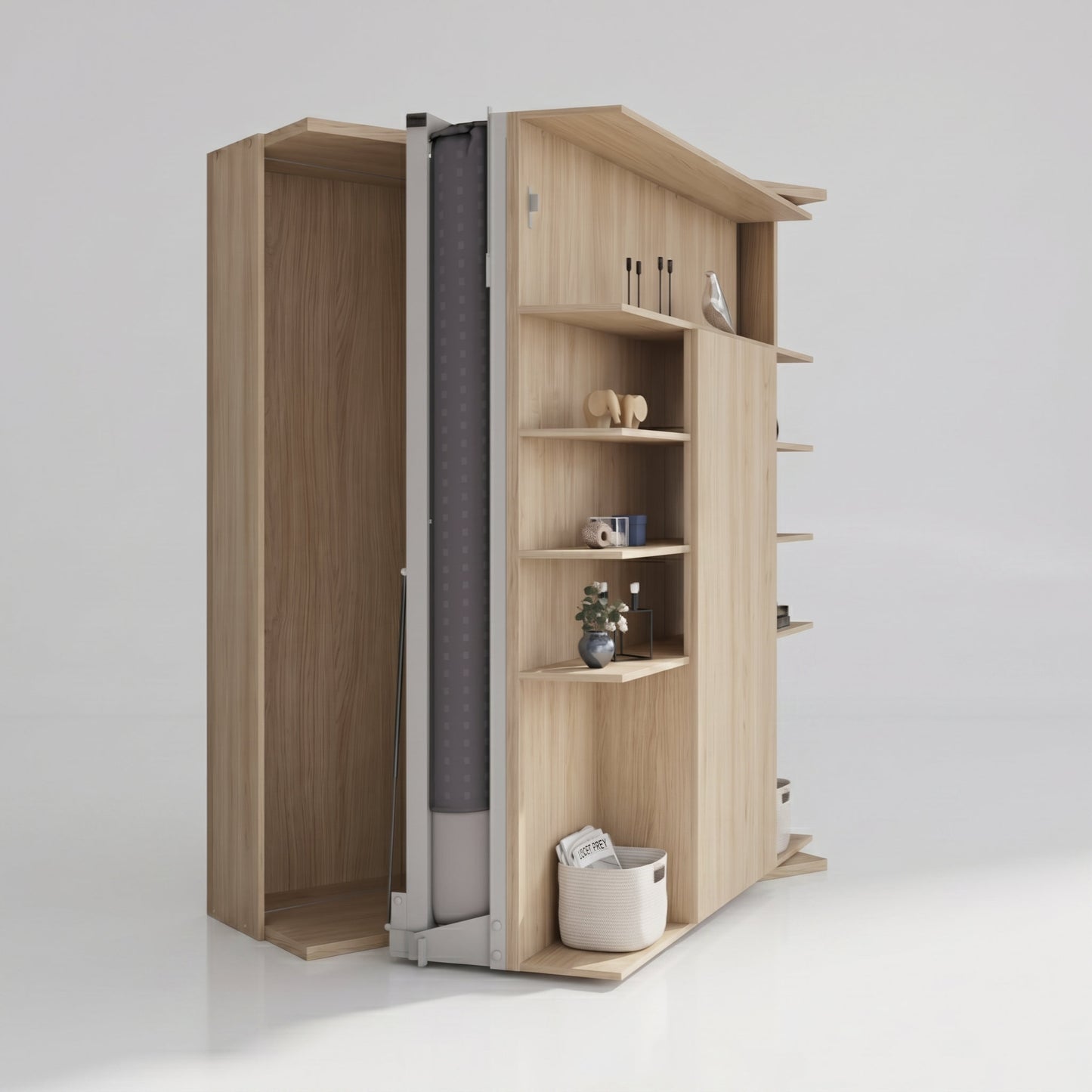 LMG Rotating Murphy Bed with Sliding Table | Rovere Fine