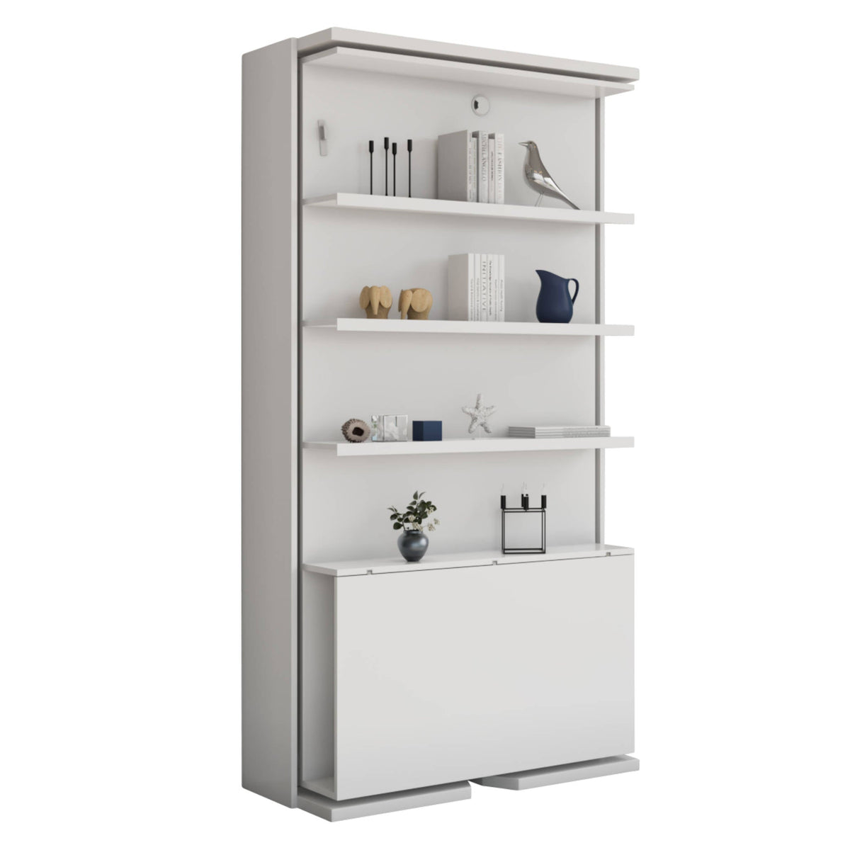Revolving Murphy Bed Bookshelf