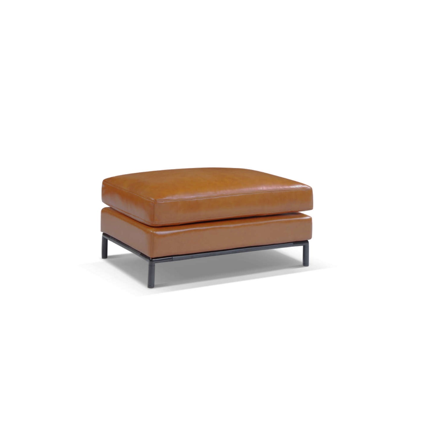 Migliore-small mini ottoman in genuine leather