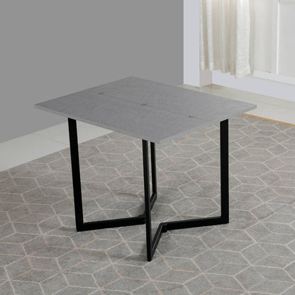 Mini Flip in concrete texture with black legs - transforming apartment furniture