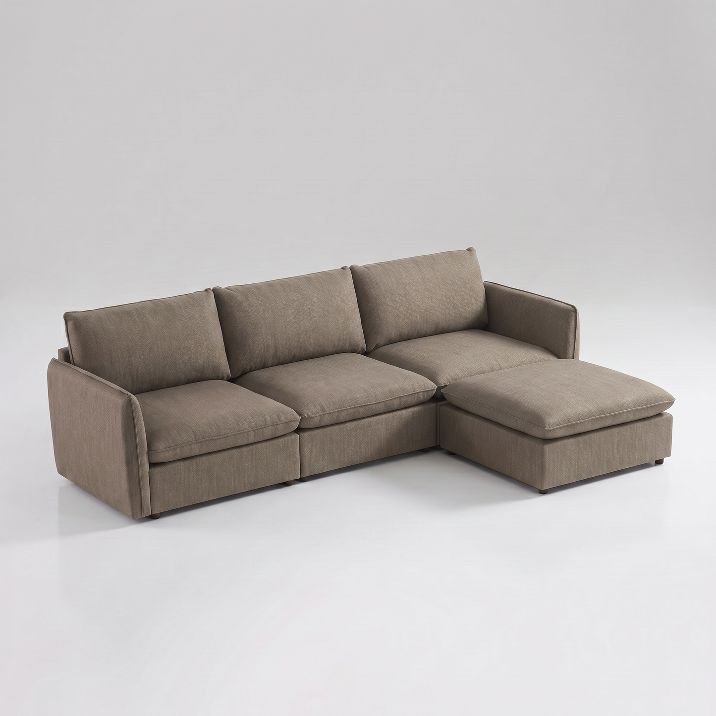Mosaic modular sectional sofa | Chestnut
