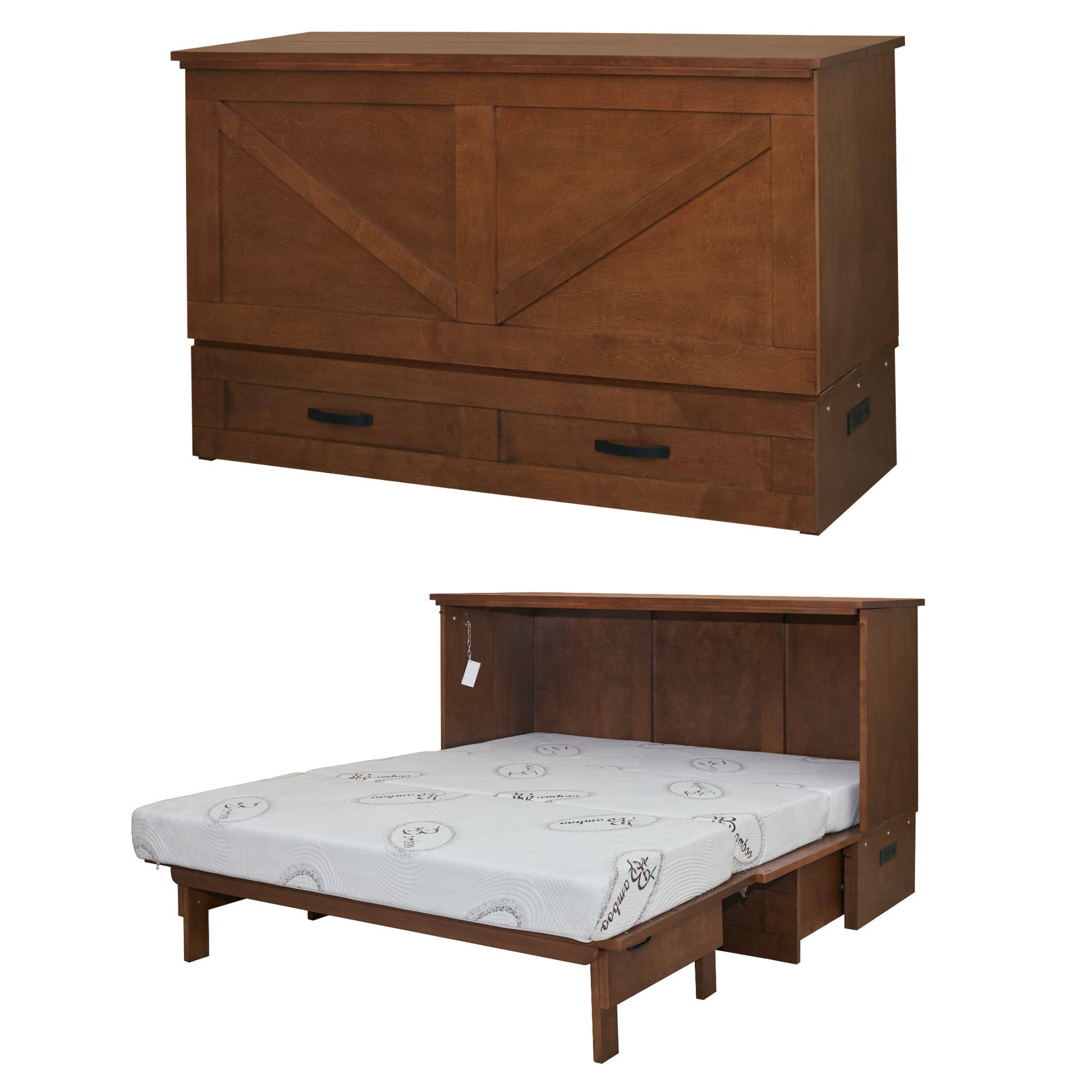 Murphy Cabinet Bed Chest in Barn Cojoba warm wood